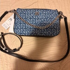 DKNY denim crossbody